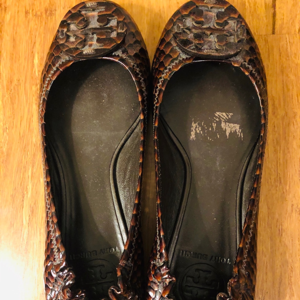Tory Burch Croc Print Flats From 2014/2015 Season